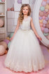 Ball Gown Applique Tulle Flower Girl Dresses LBQF0005